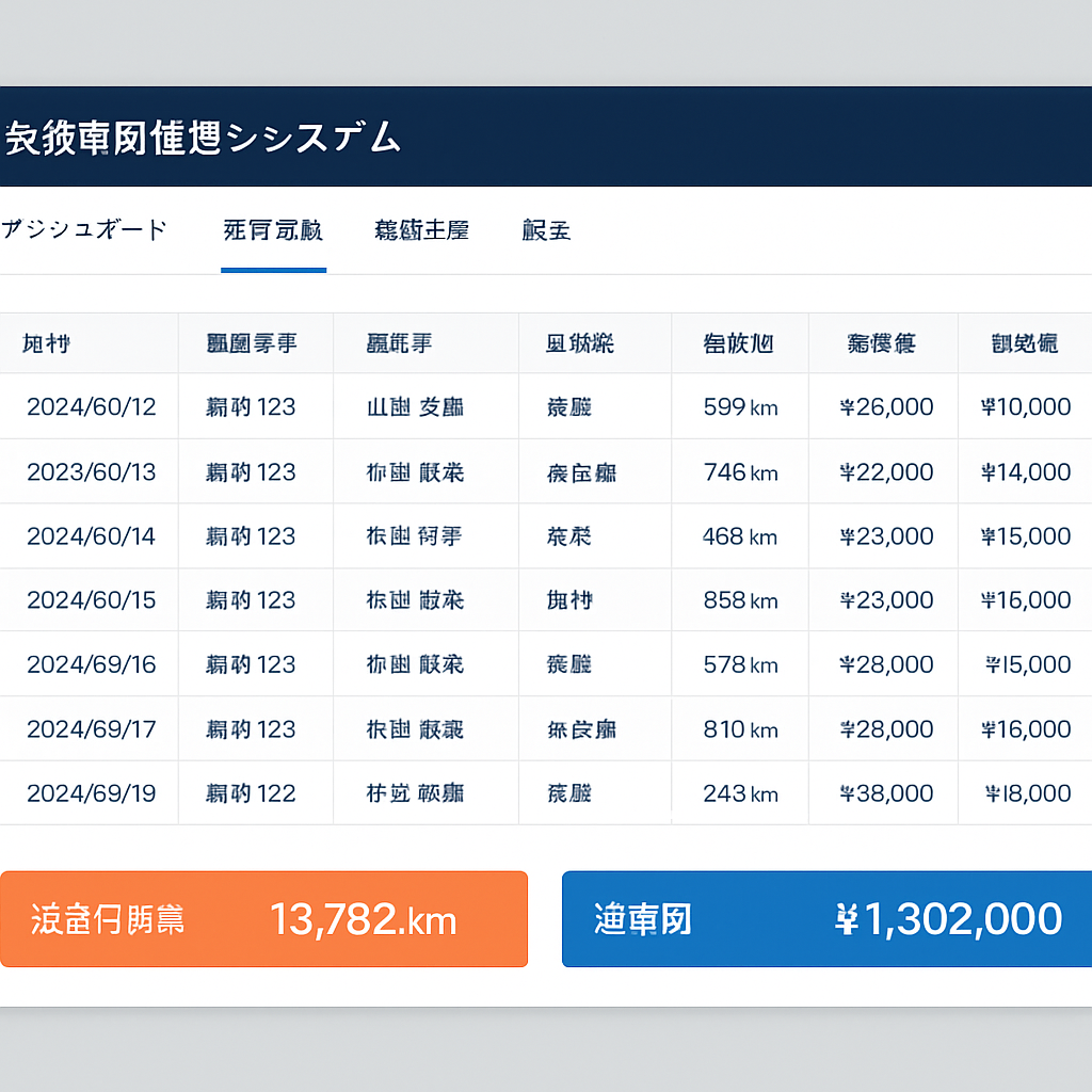 4社のデジタコデータを1画面に統合した運行管理ダッシュボードの画面